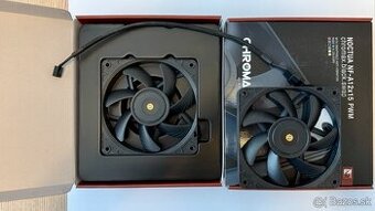 Predám 3x ventilátor Noctua NF-A12x15 PWM chromax.black.swap