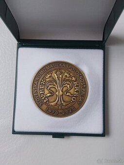 Mince medaila 50 rokov Slov. numizmatickej spoločnosti