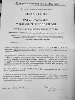 Hľadám prácu v Prešove (aj na KPÚ)