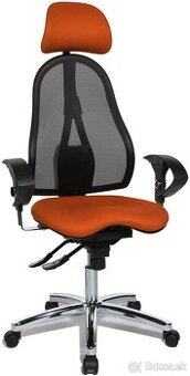 Ergonomická kancelárska stolička TOPSTAR Sitness 45 oranžová