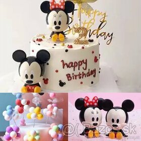 Ozdoby na tortu Mickey a Minnie Mouse - 1