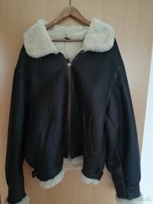 Krasna zimna kozena bunda velkost XL / c 54