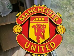 Manchester United veľký Drevený 3D obraz