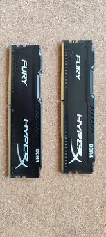 Predané - Kingston HyperX Fury Black DDR4 16GB (2x8GB)