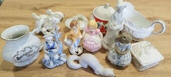 Porcelánové figúrky+dózičky