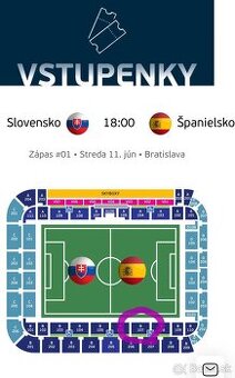 Vstupenky Euro U21 SVK - ESP