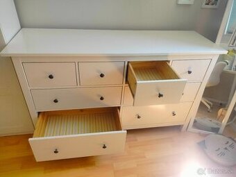Komoda HEMNES biela 160x96 8 zásuviek