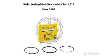 Tatra 613 piestne kruzky sada