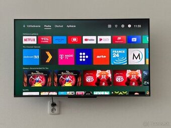 Predám smart TV TCL 43C725 (4K QLED, Android TV, 43”)