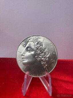 STRIEBORNÁ PAMÄTNÁ MINCA 50 Kčs – 50 rokov ČSR TOP STAV - 1