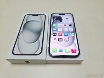 APPLE IPHONE 15 128GB BLACK,ZDRAVIE BATERKY 100%