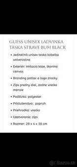 GUESS unisex ladvinka taška