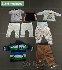 Detské oblečenie od 3-mesiacov po č.68