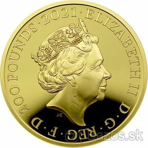 Zlatá minca 2 Oz William Wyon - Gotická koruna 2021 Proof