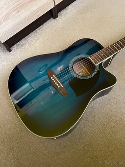 Ibanez PF15ECE-TBS Transparent Blue Sunburst Elektroakustick
