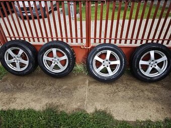 Alu disky 5x114.3 so zimnými pneumatikami 235/65 R18