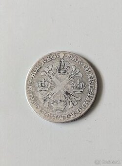 krížový 1/2 toliar 1763 Brusel