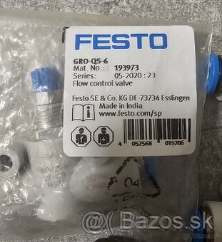 Festo škrtiaci spätný ventil GR-QS-6