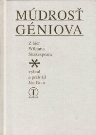 Ján Boor:"Múdrosť géniova"/z hier W.Skakespeara"