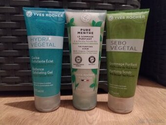 3 rôzne peelingy zn. Yves Rocher, neboli použité