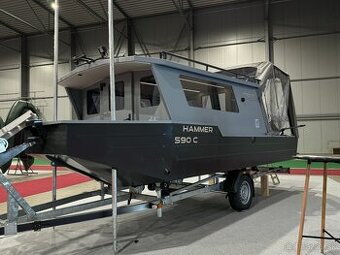Hliníková rybárska loď Hammer s kabinou