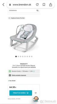 Kresielko pre bábätká Ingenuity