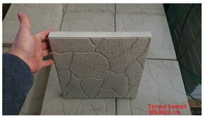 Terasová betónová dlažba teraso kameň 30x30x3cm šedá - 1