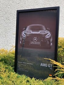 Auto obraz, plagát Mercedes Benz AMG GT Black Series v ráme