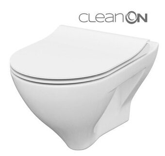 CERSANIT závesná misa WC MILLE CLEAN ON + WC sedátko Slim