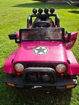Elektrické autíčko pre deti Jeep BRD-7588 4x4, ružová farba