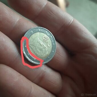 Vzacna 2€ minca(CHYBORAZBA) - 1