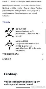 Pomocná plávacia vesta - 1