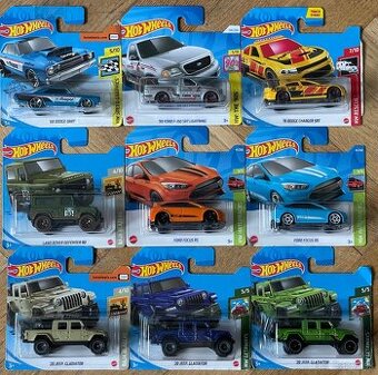 HOT WHEELS RÔZNE DRUHY 1:64