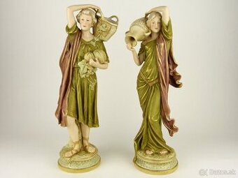 Royal Dux Bohemia Eichler - Sošky - Grécky Párik