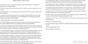 Vypracované štátnicové otázky - učiteľstvo anglického jazyka