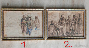 Obrazy cca 70 rokov staré