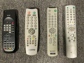 Staré TV ovládače (Sanyo, Sony, Orava, Univerzal)