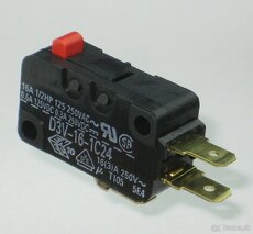 16Amp SPDT ╍ 4.75×0.5mm Konektory ╍ Mikrospínače bez páčky