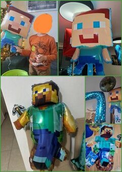 Nové balóny Minecraft 87cm/65cm - sada AŽ 15/16 kusov