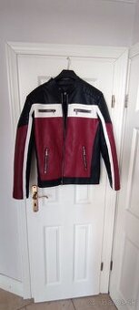 Retro kožená moto bunda