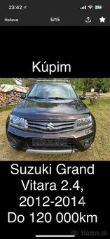 Kupim Suzuki Grand Vitara 2.4 2012-2014