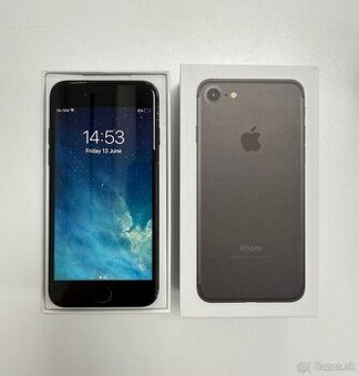  Apple iPhone 7 Black 32 GB - 100% zdravie batérie 