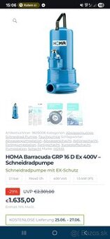 Kalove čerpadlo homa
