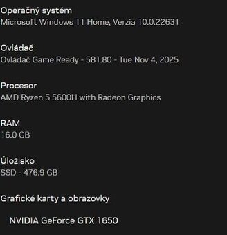 Predám / Vymením – Lenovo IdeaPad Gaming 3
