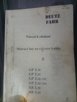 Manuál deutz fahr