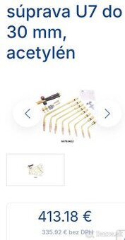 Predám  novú Zváraciu súpravu U6-30 v pôvodnom balení - 1