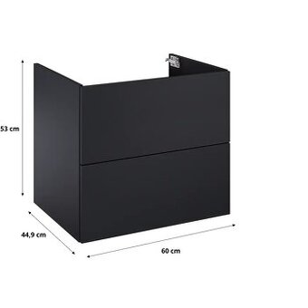 Skrinka pod umývadlo čierna