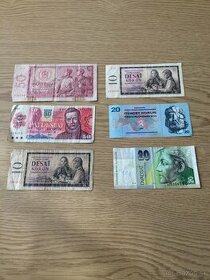 Československé bankovky  1960-2000