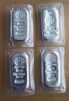 250 g strieborná tehlička Argon Heraeus