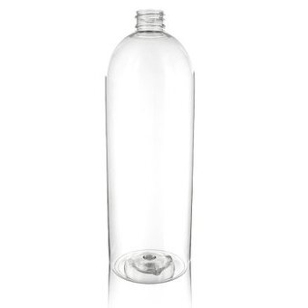 1 000 ml PET fľaša Boston okrúhla (28/410, transparentná)